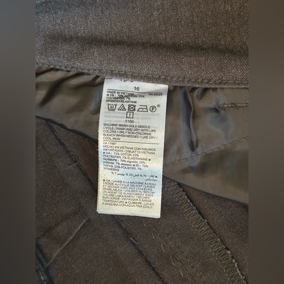 Old Navy Pixie Ankle Mid Rise Stretch Cotton Chino Pant Trouser Regular Fitted - Picture 7 of 10